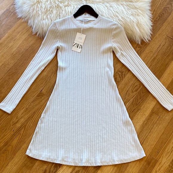 Zara Dresses & Skirts - Zara Ribbed Knit A-Line Dress
